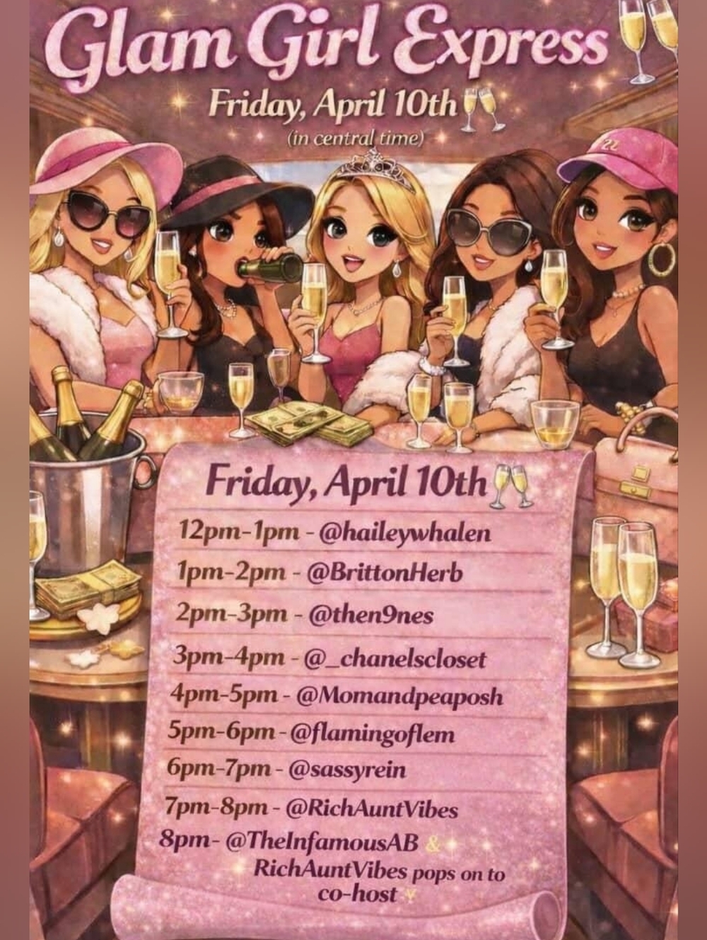 4/10 UNLISTED Glam Girls Express As Desc Seen In Live Show. You Are Not Alone 🦩